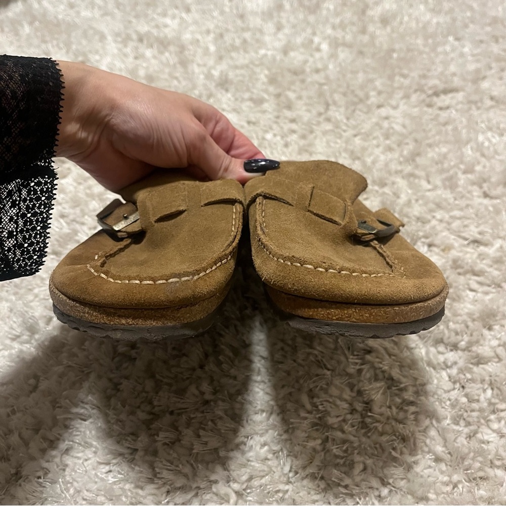 Birkenstock Buckley Brown Suede Slip-On Loafers Women’s 9 Men’s 7 40 260 - Picture 4 of 12
